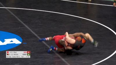 141 lb R12, Chad Red, Nebraska vs. Grant Willits, Oregon State