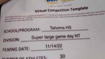 Tahoma High School [Game Day Varsity - Non Tumble] 2022 UCA West Virtual Regional