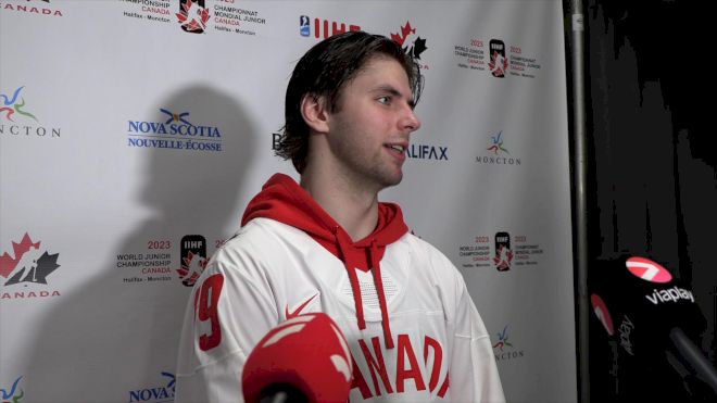 Canada's Adam Fantilli On His Big Goal In Canada's Semifinal Win