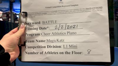 Cheer Athletics Plano - MagicKatz [L1 Mini - Small] 2021 MG Extravaganza Virtual Nationals