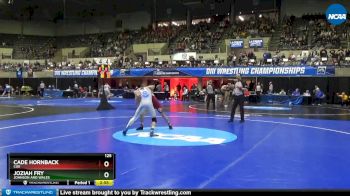 125 lbs Prelim Round 1 - Joziah Fry, Johnson and Wales vs Cade Hornback, Coe