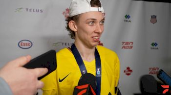 Jets Prospect Sascha Boumedienne Reacts To Scoring Winning Goal In Final At World Juniors