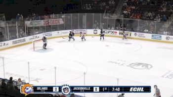 Orlando Solar Bears Connect For Perfect Pass While Falling, Finish With The Goal