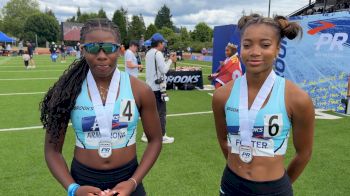 Nia Armstrong And Taylor Foster React To Close Girls 100m Hurdles Finish 2026