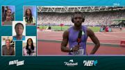 Noah Lyles Right After His 100m Debut At The London Dimond League