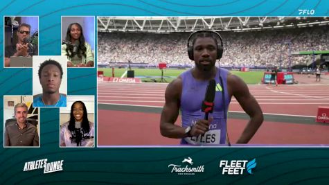 Noah Lyles Right After His 100m Debut At The London Dimond League