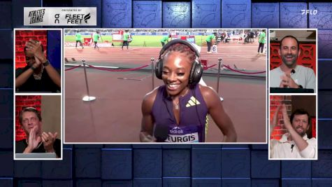 Cambrea Sturgis Joins the Athlete's Lounge After 200m Win at Diamond League Rabat 2026