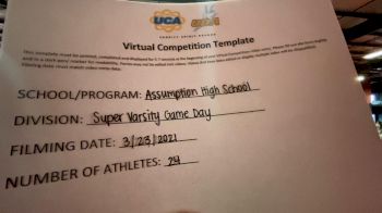 Assumption High School [Game Day Super Varsity] 2021 UCA & UDA March Virtual Challenge