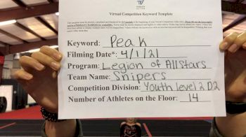 Legion of Allstars - Snipers [L2 Youth - D2 - Small] 2021 The Regional Summit Virtual Championships