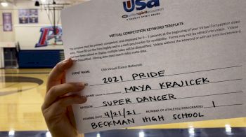 Beckman High School [Open - Solo Finals] 2021 USA Spirit & Dance Virtual National Championships