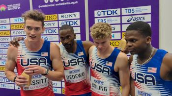 U.S. Men's 4x400m Fights Off Some Exchange Zone Drama, On To Final At World Indoors