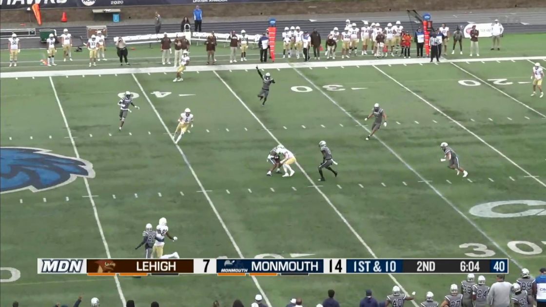WATCH: Monmouth Return Interception For Touchdown