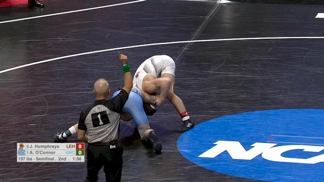 157 lb Semifinal, Austin O'Connor, North Carolina vs Josh Humphreys, Lehigh