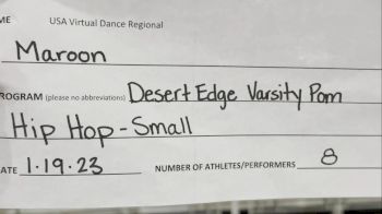 Desert Edge High School [Hip Hop - Small] 2023 USA Virtual Dance Regional