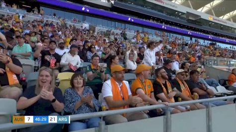 Wallabies Star Joseph-Aukuso Suaalii Try vs. Argentina