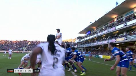 Joseph Dweba with a Long Try vs Bath Rugby