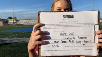 Downey High School [High School - Fight Song - Cheer] 2021 USA Spirit & Dance Virtual National Championships