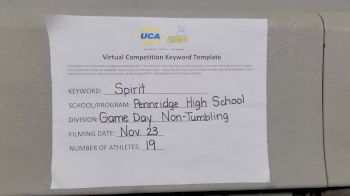 Pennridge High School [Game Day Varsity - Non-Tumble] 2020 UCA Allegheny Virtual Regional