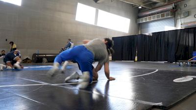 Nino Drilling On The Mat Before NCAA Finals