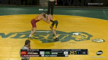 174 lbs - Julien Broderson, Iowa State vs Riley Habisch, NDSU