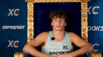 Noah Strohman before 2025 Brooks XC Championships