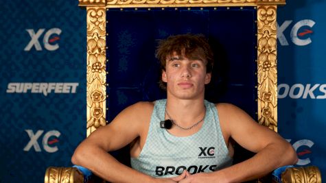 Noah Strohman before 2025 Brooks XC Championships