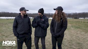 Iowa State coach Jeremy Sudbury before 2024 NCAA XC