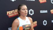 Ella Donahugh Reacts to 15:08 and 2nd Place Finish at the Portland Track Festival
