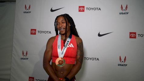 An Emotional Aleia Hobbs Is Simply Grateful, Soars To Bronze At 2025 USATF Championship