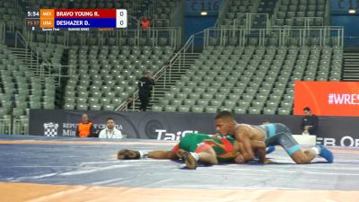 57 kg Quarterfinal - Roman Bravo-Young, MEX vs Daniel DeShazer, USA