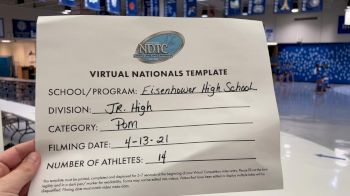 Eisenhower High School [Junior High Pom Virtual Finals] 2021 UDA National Dance Team Championship