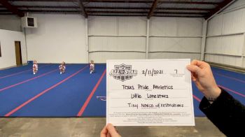 Texas Pride Athletics - Little Lone Stars [L1 Tiny - Novice - Restrictions] 2021 NCA All-Star Virtual National Championship