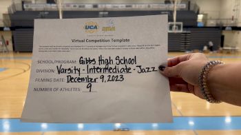 Gibbs High School [Varsity - Intermediate - Jazz] 2023 UCA & UDA December Virtual Challenge