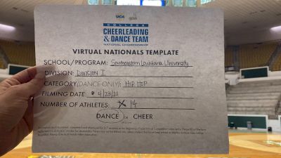 Southeastern Louisiana University [Virtual Division I Hip Hop Finals] 2021 UCA & UDA College Cheerleading & Dance Team National Championship