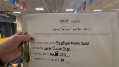 Christiana Middle School [Large Junior High] 2021 UCA December Virtual Regional