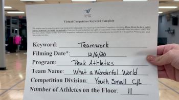Peak Athletics - PEAK ATH- &quot;What a Wonderful World&quot; [All Star Youth - Contemporary/Lyrical] Varsity All Star Virtual Competition Series: Event VII