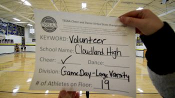 Cloudland High School [Game Day - Large Varsity] 2021 TSSAA Cheer & Dance Virtual State Championships