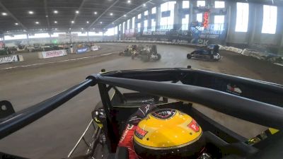 On-Board: Christopher Bell Last Lap Pass To Win Non-Wing Outlaw Qualifier