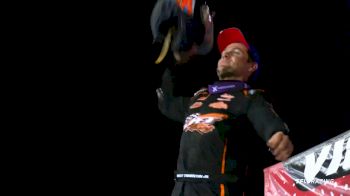 Ricky Thornton Jr Reacts After Winning Hillbilly Hundred At Lernerville