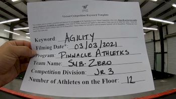 Pinnacle Athletics - Sub Zero [L3 Junior - D2 - Small - A] 2021 Varsity All Star Winter Virtual Competition Series: Event III