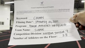 Power Athletics - Surge [L4 Junior - Medium] 2021 Spirit Unlimited: Virtual Battle at the Boardwalk