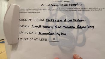Eastview High School [Game Day Varsity - Non-Tumble] 2021 UCA & UDA November Virtual Regional