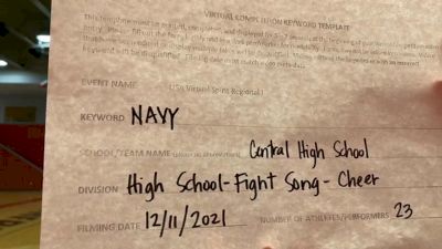 Central High School [High School - Fight Song - Cheer] 2021 USA Virtual Spirit Regional I