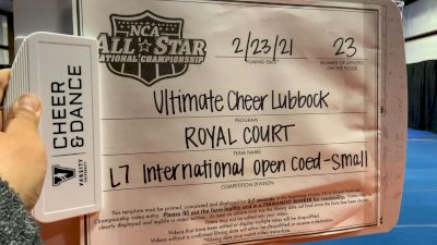 Ultimate Cheer Lubbock - Royal Court [L7 International Open Coed - Small] 2021 NCA All-Star Virtual National Championship