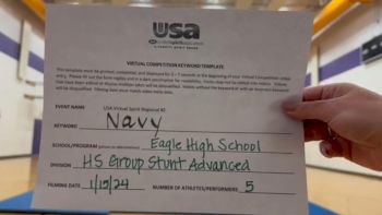 Eagle High School [HS Group Stunt Advanced] 2024 USA Virtual Spirit Regional II