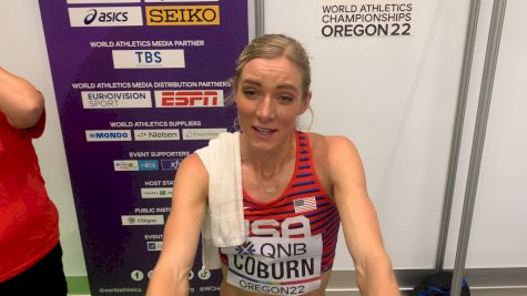 " I Wanted To Get A Medal Or Die Trying" Emma Coburn Talks After Steeple Final