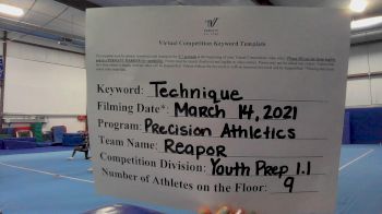 Precision Athletics Jets [L1.1 Youth - PREP - D2] 2021 Varsity Virtual Competition Series - Prep & Novice II