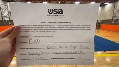 Corona Del Sol High School [Varsity Show Cheer Intermediate] 2023 USA Virtual Spirit Regional II