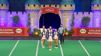 Hofstra University - Mercedes, Jessica, Kailey & Calista [2023 Girls "4" Group Stunt] 2023 UCA & UDA College Cheerleading and Dance Team National Championship