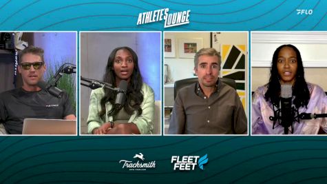 Jake Wightman Chats With The Athlete's Lounge Crew After 1500m Performance At London Diamond League